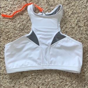 White Chestee sports bra